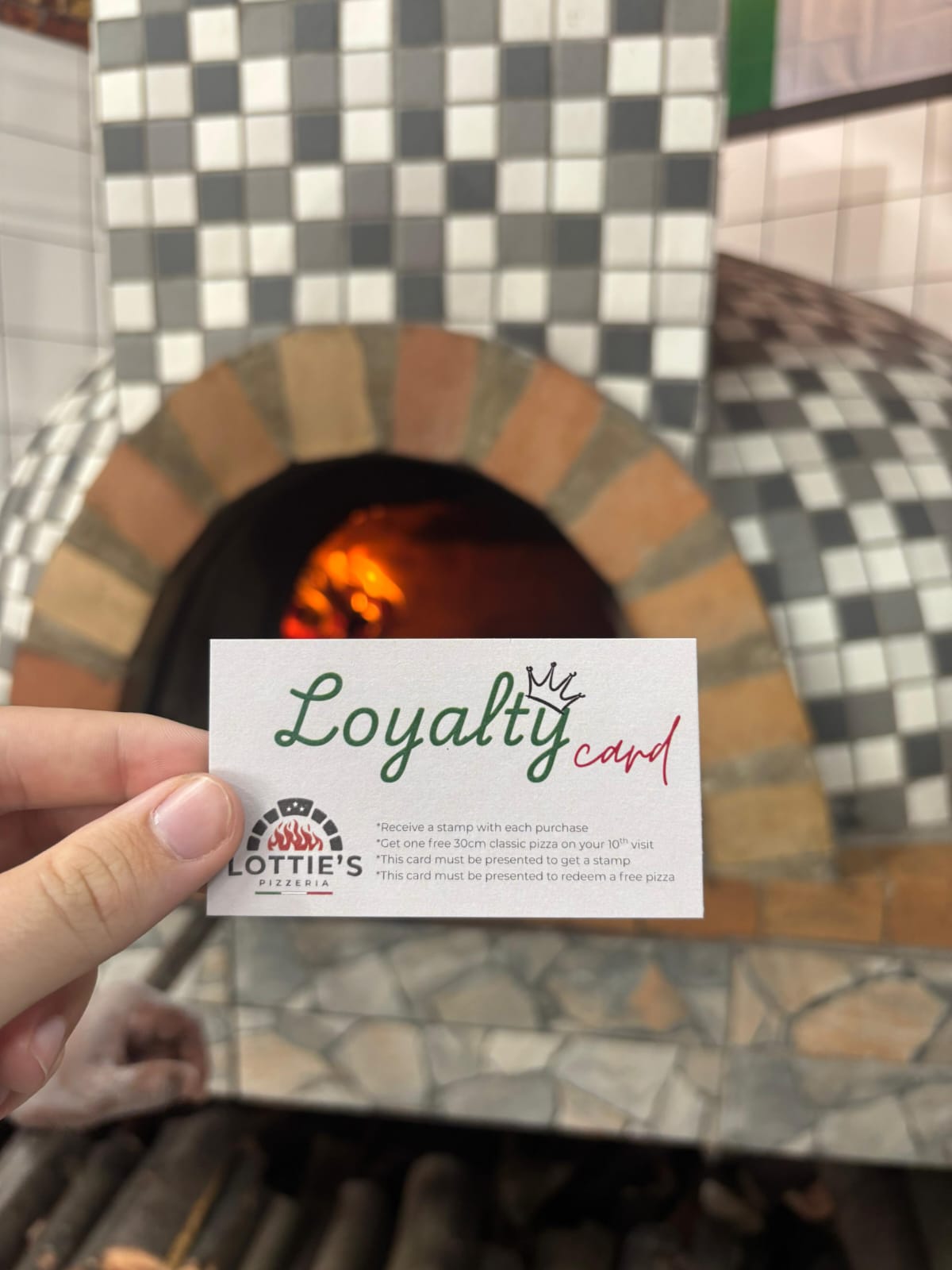 Lottie's Pizzeria loyalty card